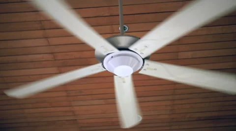 Ceiling Fan Spinning In Slow Motion Heat Energy Heatwave Global