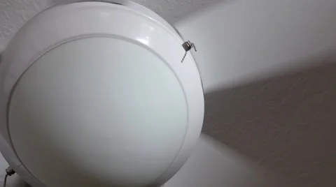 Ceiling fan turned on closeup Stock Footage 46612017