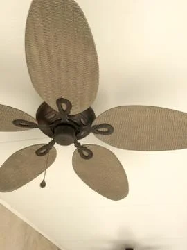 Ceiling fan on white Stock Photos