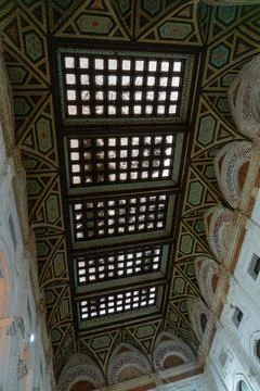 A ceiling with four windows. in Chennai Fotos Stock