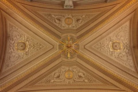 Ceiling the Gallery of the Candelabra Stock Photos