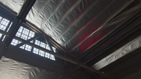 Ceiling of Industrial Building Stock Footage 270326437