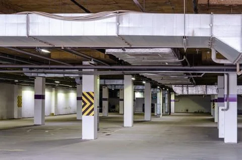 Ceiling insulation, ventilation system air ducts Stock Photos