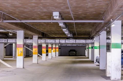 Ceiling insulation, ventilation system air ducts Stock Photos