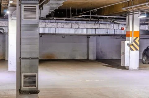 Ceiling insulation, ventilation system air ducts Stock Photos