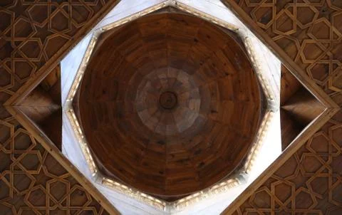 The ceiling of Islamic architecture and monuments in Old Cairo 7 Stock Photos