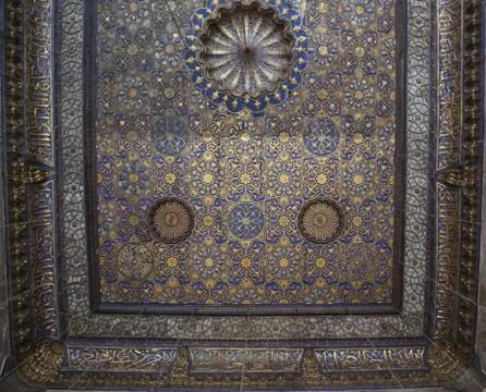 The ceiling of Islamic architecture and monuments in Old Cairo 8 Stock Photos