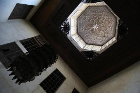The ceiling of Islamic architecture and monuments in Old Cairo 14 Stock Photos