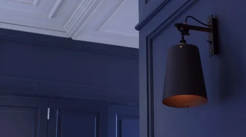 Ceiling lamb Gray blue Видео 64263216