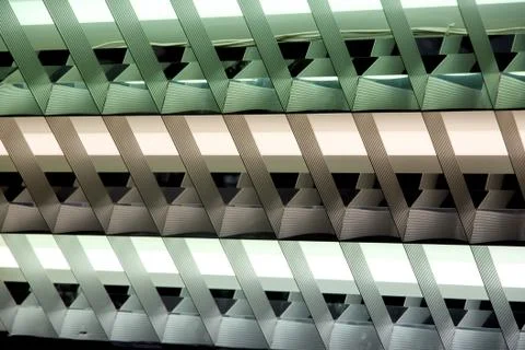 Ceiling lamp of colors light. Stock Photos