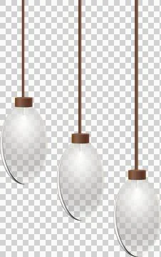 Ceiling lamp design concept on transparent background realistic illustratio.. Stock Illustration