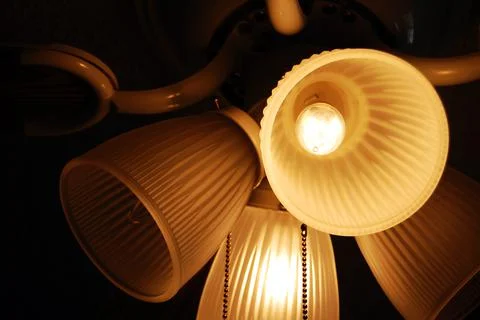 Ceiling Lamp with Fan Stock Photos