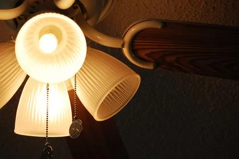 Ceiling Lamp with Fan Stock Photos