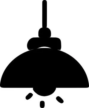 Ceiling lamp icon isolated on background Stock Illustration
