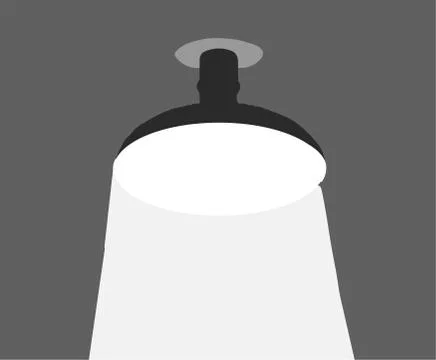 Ceiling lamp icon isolated on background Stock Illustration