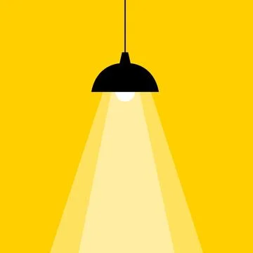 Ceiling Lamp Illuminating Stock Illustration
