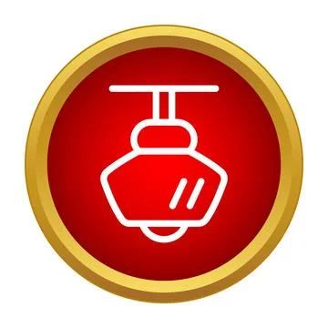 Ceiling lamp light fixture icon illustrating illumination Stock Illustration