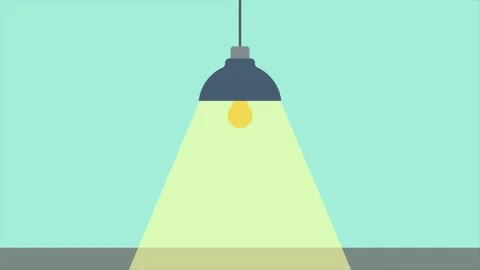 Ceiling lamp lighting motion graphics Stock Footage 321308539