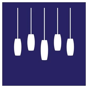 Ceiling Lamp logo design Stock Illustration