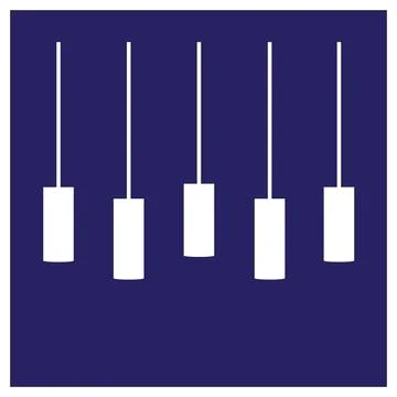 Ceiling Lamp logo design Stock Illustration