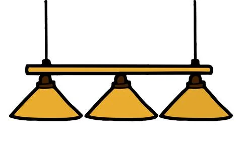 Ceiling lamp vector illustration. Hanging lamp on white. Stock-Illustration