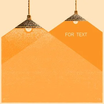 Ceiling lamps lighting background.Vector retro illustration Stock Illustration