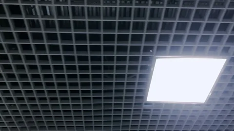 Ceiling with lamps in the mall 스톡 동영상 82232535