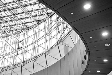 Ceiling of a large building Stock Photos