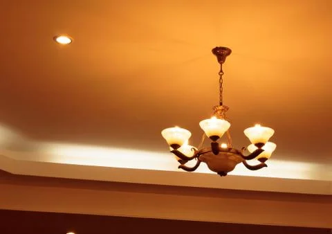 Ceiling light beautiful shape Stock Photos