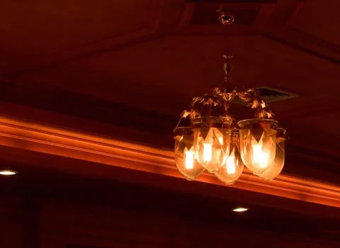 Ceiling light beautiful shape Stock Photos