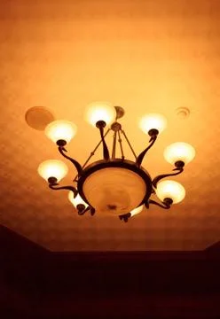 Ceiling light beautiful shape Stock Photos