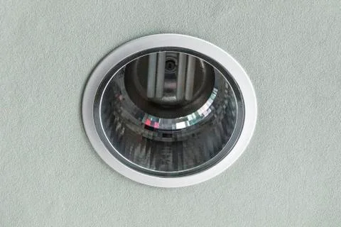 Ceiling light on a gray background Foto stock