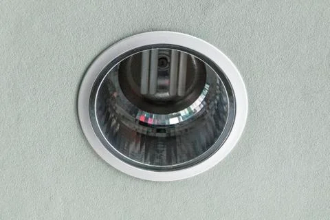 Ceiling light on a gray background Stock Photos