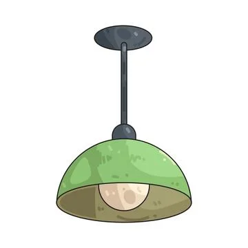 Ceiling light illustration Stock Illustration