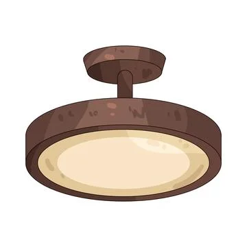 Ceiling light illustration Stock Illustration