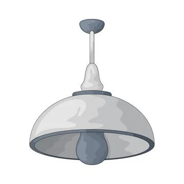 Ceiling light illustration Stock Illustration