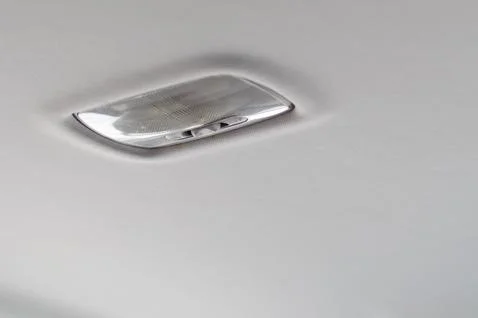 Ceiling lights of car Stock Photos