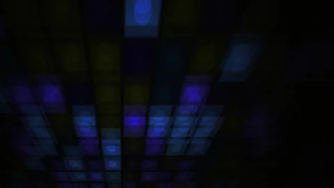 Ceiling lights in a dark room. Stock Footage 335105136