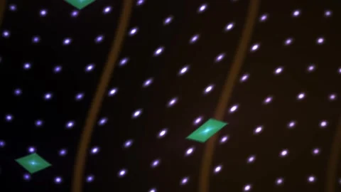 Ceiling lights with green accents. Stock Footage 336226803