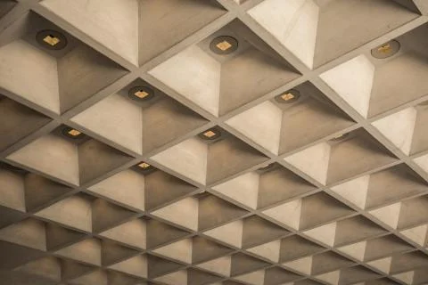 Ceiling in the Louvre Stock Photos