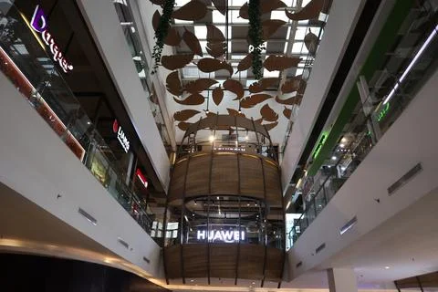 Ceiling in mall Stock Photos