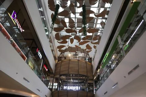Ceiling in mall Stock Photos