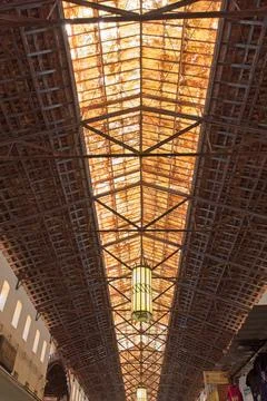Ceiling at market. Stock Photos
