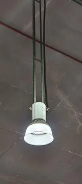 Ceiling-mounted industrial light Foto stock