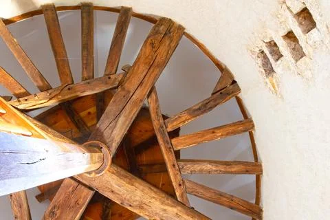 Ceiling of an old tower of an monastery Stock Photos
