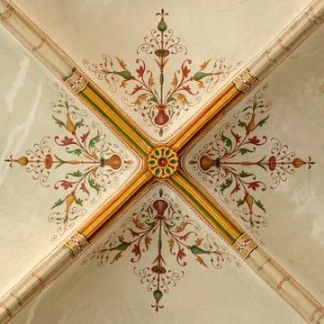 Ceiling painting Stock Photos