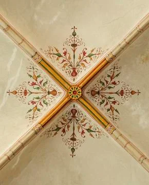 Ceiling painting Stock Photos