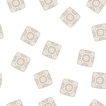 Ceiling panoramic camera glyph vector seamless pattern Illustrazione stock