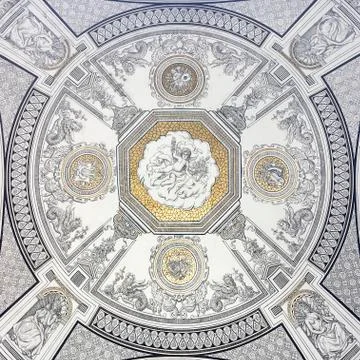 Ceiling Pattern At The Opera Stock Photos