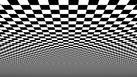 Ceiling Perfect Checker Motion Background Seamless Loop Stock Footage 101378530